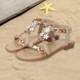 thumbnail image 2 of Gubotare Toddler Girl Shoes Sandals Kids Girls Soft Sole Open Toe Sandals Summer Shoes with Arch Support (Toddler/Little Kid) Size 3 (Khaki,Big Kids 3), 2 of 9