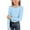 Light Blue, variant on Breezora Girls Ribbed Knit Long Sleeve Tee Round Neck Slim Fit Casual Basic Top Stretchy Soft Everyday Pullover Shirt 120 Size Light Blue