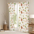 thumbnail image 3 of Feelyou Merry Xmas Curtains (2, 52x84), Gingerbread Man Kids, 3 of 5