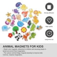 thumbnail image 6 of Animal Fridge Magnet Magnets for Kids Baby Toddler 24 Pcs Whiteboard Magnetic Toy Meetgladness Toys Educational, 6 of 6