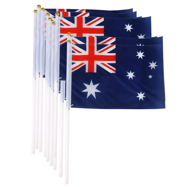 12 banderas nacionales de mano que agitan pequeñas y - ELIJA el país Zulema Australia bandera