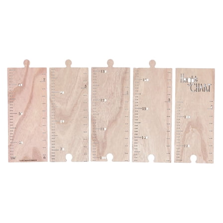 BESTOYARD 1 Set of Height Tracker for Kids DIY Growth Chart Wood for Nursery Decor