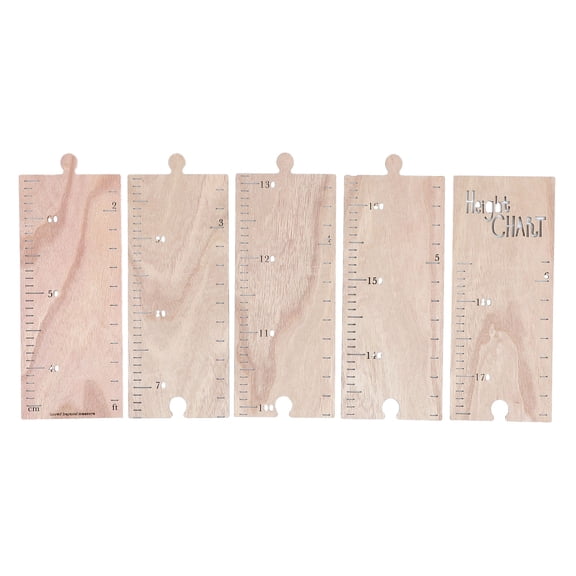 BESTOYARD 1 Set of Height Tracker for Kids DIY Growth Chart Wood for Nursery Decor