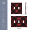 thumbnail image 3 of Black and Red Plaids White Lines Light Switch Cover Electrical Outlet Cover Replaceable Wall Plates 3-Gang, 3 of 8