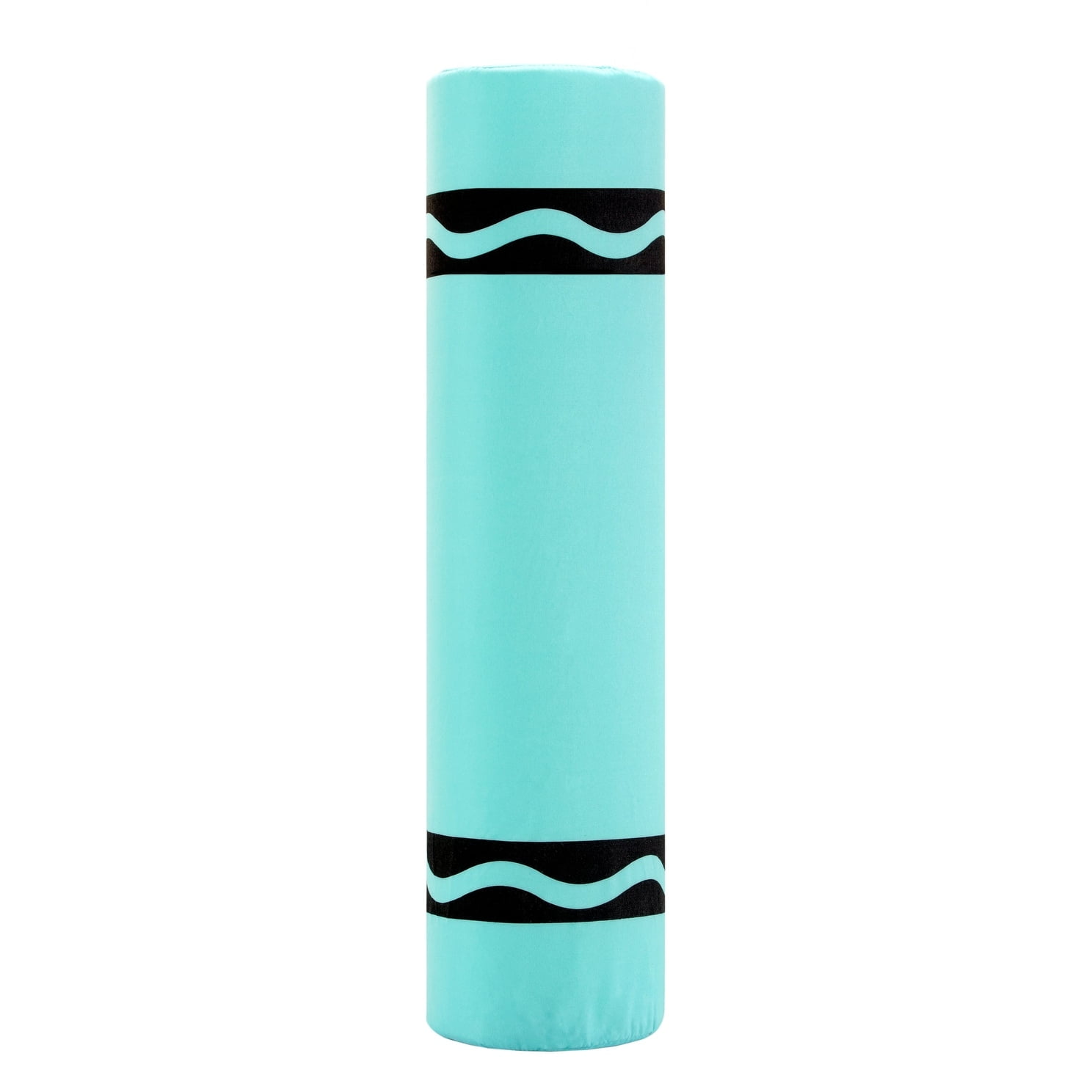 Crayola Crayon Bolster Pillow Aqua