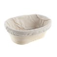 thumbnail image 3 of AMERTEER Promotion clearance!Durable Low Oval Rattan Brotform Banneton Cane Bread Food Proofing Liner Basket Storage B1, 3 of 5