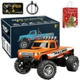 thumbnail image 1 of Mini Camion Tout-Terrain avec Lumières, 1:64 Mini Camion Monstre Rc, Télécommande 2.4ghz, 3 Vitesses Réglables, Camions Rc en Alliage Rechargeables USB, Idées Cadeaux de Noël Anniversaire Cool (Orange-B), 1 of 7
