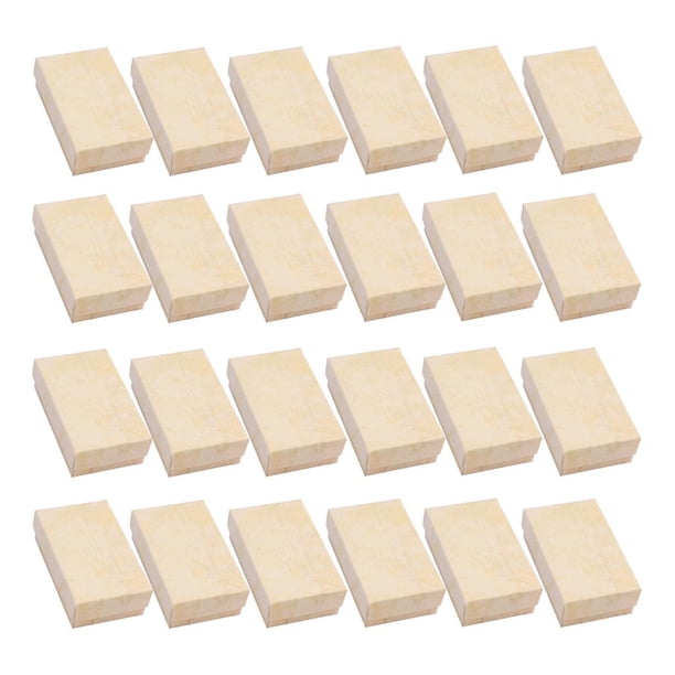 Juego de 24 Joyero Sunnimix Caja de Regalo Pequeña Cartón beige
