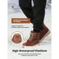 thumbnail image 6 of CAMEL Mens Hiking Snow Boots Mid Calf Winter Boots Waterproof Outdoor Boots, 6 of 10
