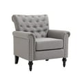 thumbnail image 5 of Highland Velvet Tufted Upholstered Accent Chair with Nailhead,Rolled Arm - 30" x 31" x 34" Light Gray, 5 of 5