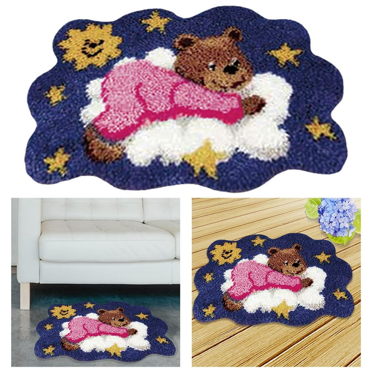 Little Bears DIY Latch Hook Rug Making Kit For Adults – Latch Hook Crafts