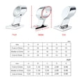 thumbnail image 4 of Eigraketly Soporte de pasamanos Puntal Cubierta 7/8 '' Tubo 316 Acero inoxidable Servicio pesado Barco Velero Reparación Accesorios Mantenimiento de Herramientas y ferretería 【25mmtrasero】 Eigraketly TO007867-03, 4 of 6