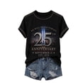 thumbnail image 3 of 9/11 25th Anniversary Shirt Shirts for Women Never Forget 911 Patriotic Vintage Memorial Day Faith Tee Navy L, 3 of 5