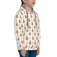 thumbnail image 3 of Lsque Cute Carrot Print Patten Youth Hoodie Sweatshirt Pullover with Kangaroo Pocket Boys and Girls Hoodie Warm Hoodie for Kids-Large, 3 of 6