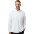 thumbnail image 4 of Adidas Mens Lightweight Quarter-Zip Pullover, L, White, 4 of 6