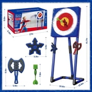 Flooyes Throwing Target Game Set, Shoot Game Toy Dart & Axe Throwing Toy Set with Dartboard, Birthday Gift for Kids Boys 6 7 8 9 10+ Years Old