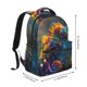 thumbnail image 2 of Fotbe Neon Seahorse Underwater Realm Mochila Casual con Estampado para Escuela, Viajes y Actividades al Aire Libre - Duradera, Ligera y Cómoda, 2 of 5