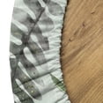 thumbnail image 5 of Ambesonne Leaves Greenery Fitted Round Tablecloth, Meadow Leafy Art, 45"- 56" Diameter, Almond Green Laurel Green, 5 of 5