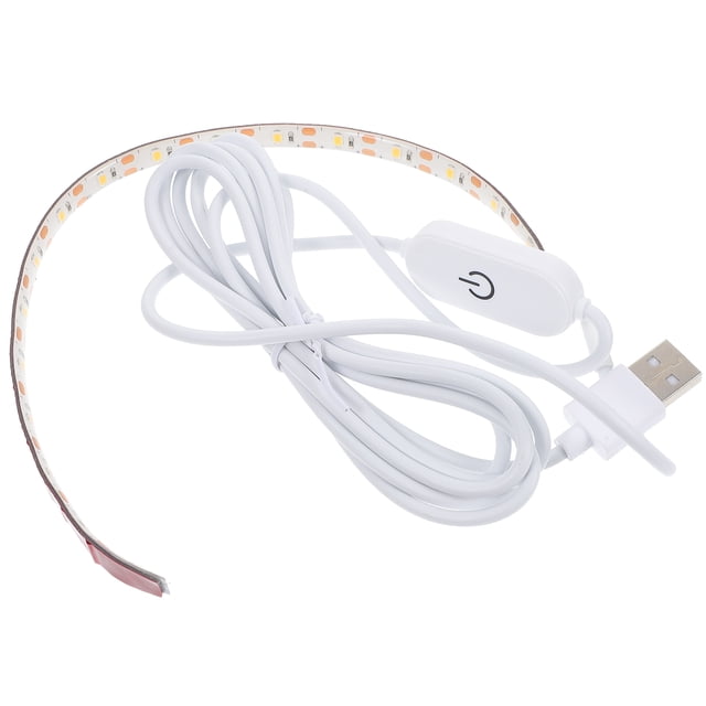 2 Meters 5V USB 3000K Warm White Light Sewing Machine Lighting Portable Adhesive Light Strip for Home Office