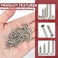 thumbnail image 3 of 1070pcs Wood Screws Assortment Kit Phillips Tips Wood Screws Set Screws Flat Head Assorted Screws M2 X 4/5/6/8/10/12/16/20 Carbon Steel Nickel Plated, 3 of 8