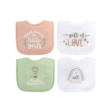 Neat Solutions Infant Girl Thank Heaven 4 Pack Bib