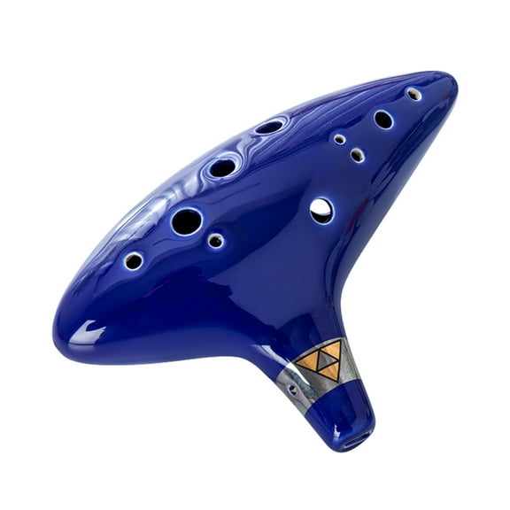 12-hole Alto C Ocarina Portable Musical Instrument with Protective Bag