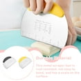 thumbnail image 3 of Pastry Chopper with Scales Anti-rust Noodle Scrapers for Kitchen Multiduty Smooth Pizza Cream Scraper Semi-circular Steel Noodle Scrapers Restaurant Black, 3 of 9