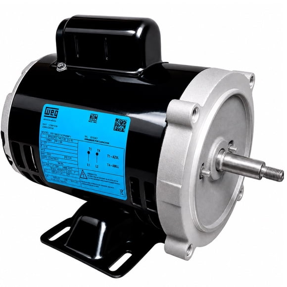 Motor Eléctrico Monofásico Weg De 1 Hp En Alta Para Bomba 110V