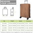 thumbnail image 4 of Stretch Luggage Cover XL(29-32in)– Elastic Travel Suitcase Protector with Handle Openings & Bottom Closure, Washable Polyester Spandex Suitcases Cover, Wood Grain Print, 4 of 5