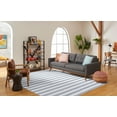 thumbnail image 3 of SAFAVIEH Striped Kilim Yadira Striped Cotton Area Rug, Grey/Blue, 8' x 10', 3 of 9