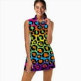 thumbnail image 2 of Rainbow Leopard Print Sports Dresses Women Tennis Dress Outdoor Badminton Golf Quick-Drying And Breathable Sports Dress, 2 of 4