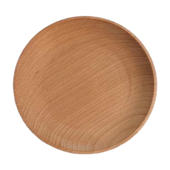 12CM Round Wooden Decorative Serving Tray for Coffee Table and Home Decor, Round Wood Tray for Table Centerpiece, Small Candy Tray, Appetizer Charcuterie Board,Tray Organizer for Kitchen(Brown)