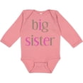 thumbnail image 3 of Inktastic Big Sister Girls Long Sleeve Baby Bodysuit, 3 of 5