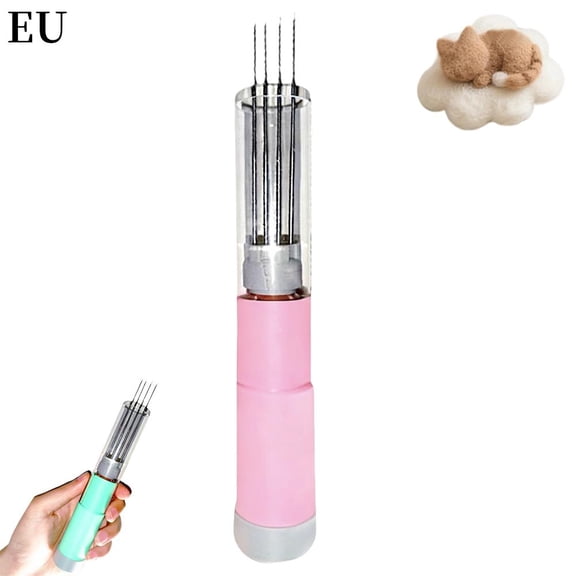 Cikiki Electric Needle Felting Machine,7-Needle Wool Felting Tool with Speed Adjustable,Automatic Punch Sculpting Tool Kit for Wool DIY Craft Work Adults Beginner