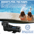 thumbnail image 6 of Doheny’s Pool Pump Pool Pro ULTRA In-Ground 1 HP 1 Count, 6 of 6
