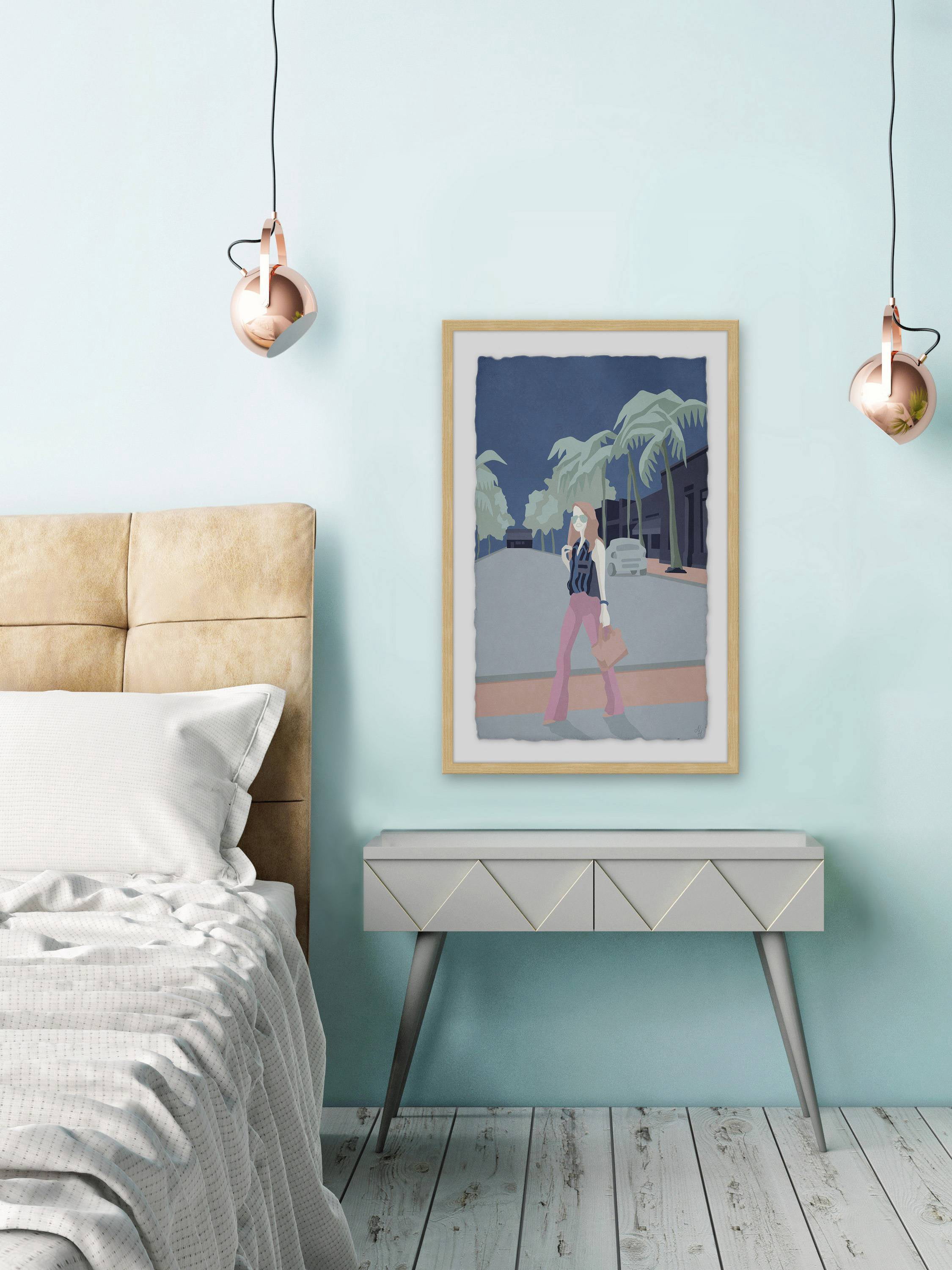 Palm Fashion Framed Painting Print
