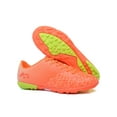 thumbnail image 1 of Ritualay Soccer Cleats for Boys Men Football Cleats Lace Up Soccer Shoes Football Shoes Sneakers Non Slip Training Shoes TF Cleats Orange 7.5, 1 of 9
