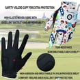 thumbnail image 5 of FINGER TEN Kids Golf Gloves Boys Girls Left Right Hand Breathable Value 2 Pack Gift Set for Junior Youth Toddler White Black Green, 5 of 6
