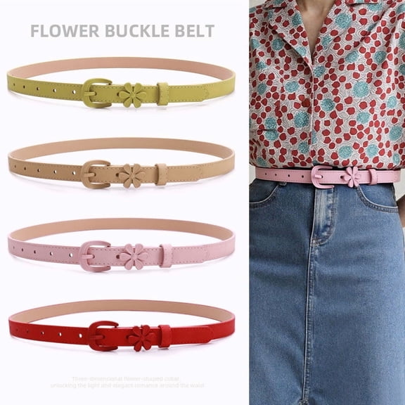 Yoyauz Women's Denim Belt, Women'S Leather Belt, Casual Fashion Belt With Metal Buckle Belt