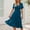 Dark Blue, variant on Womens High Waisted Belted Maxi Dress Solid Color Short Sleeve Dress For Vacation Summer Tunic Summer Dresses for Womens Cute Womens Dresses for Summer 1700's Dresses for Women Cute Dresses for Women