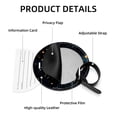 thumbnail image 4 of Constellation 2pcs PU Leather Round Bag Tags Suitcase Handbag Tags with Privacy Cover and Name ID Tag for Travel Luggage, Handbags, Backpacks, School Bags, 4 of 6