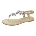 thumbnail image 2 of Fanxing Shoes 15 Under Women Sandals Rhinestone Gladiator Sandals Dressy 2025 Casual Summer Glitter Platform Sandal Shoes Khaki 7.5, 2 of 5