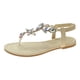 thumbnail image 1 of Amzcrzy Zapatos de mujer,Zapatos de mujer,Zapatillas de mujer, Chanclas planas para mujer, estilo bohemio, con punta abierta, transpirables, cómodas, sandalias romanas Sandalias Mujer Zapatillas De C, 1 of 5