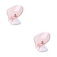 thumbnail image 2 of Bewildely Soporte de almacenamiento de esponja, estante de cepillo de drenaje de succión, estante de placa de plástico para baño de cocina, transparente Rosa transparente 2piezas Bewildely CBP085887, 2 of 6