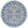 thumbnail image 2 of SAFAVIEH Bayside Aline Oriental Polyester Area Rug, Blue/Gray, 6'7" x 6'7" Round, 2 of 11