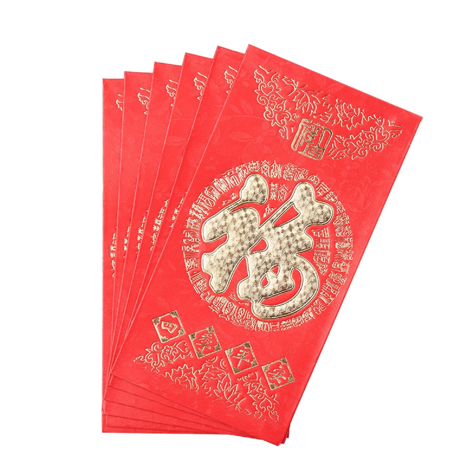 Andoer 21 Chinese New Year Red Envelope Chinese Zodiac Year Of The Ox Cartoon Image Spring Festival Red Packet Lucky Money Envelopes Hong Bao Pack Of 6 Walmart Com