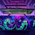 thumbnail image 4 of Simpkeely Blacklight Octopus Gaming Mouse Pad – UV Reactive Kraken Tentacles Mouse Mat, Neon Glow in The Dark Waterproof Extended Mousepad with Non-Slip Rubber Base for Office & Home – 31.5" x 11.8", 4 of 7