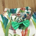 thumbnail image 6 of Bullpiano 0-4T Toddler Baby Boys Summer Print Shirt Outfits Clothes Short Sleeve Button Down Tops + Shorts Set (Green), 6 of 8