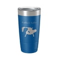 thumbnail image 1 of Kellart Lake Map Tumbler Travel Mug Insulated Laser Engraved Coffee Cup Illinois 20 oz Royal Blue, 1 of 1