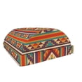 thumbnail image 1 of Colorful Foot Rest, Mosaic Inspired Horizontal Lines with Graphic Design, Non-Slip Backing Adjustable Ergonomic Memory Foam Leg Support for Office, Multicolor, by Ambesonne, 1 of 5